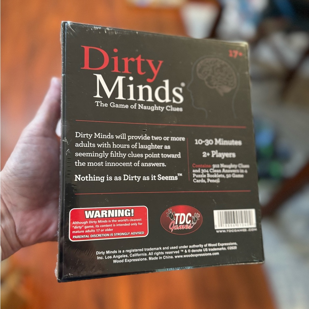 BOARD GAME Dirty Minds Game of Naughty Clues The Classic Game Board Game NEW